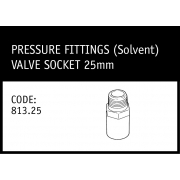 Marley Solvent Valve Socket 25mm - 813.25